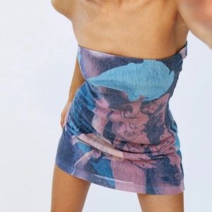 With Jean Frankie Dress Orchid Morphology Size XS